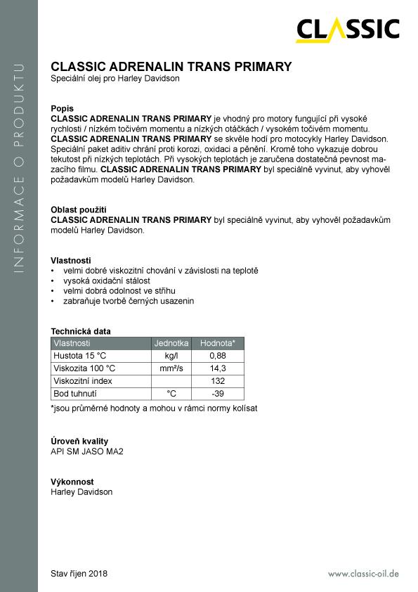 CLASSIC Adrenalin Trans Primary